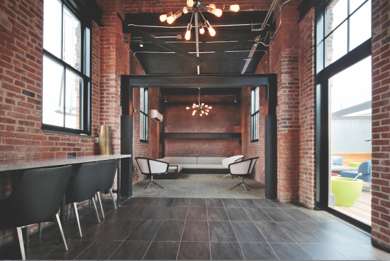 At Modera Lofts in New Jersey, Mill Creek Residential turned spaces not well-suited for apartments into areas residents can use for work or socializing.