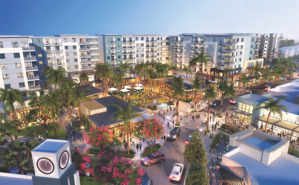 Broward County’s Plantation Walk is one of four live–work projects Encore Capital Management is currently developing in Florida.
