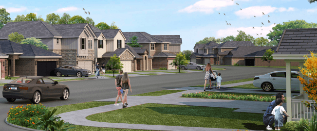 AHV's communities of detached homes for rent are like a hybrid between a single-family and multifamily development—they’re fully amenitized, managed, maintained, and operated by a property manager. Read more about AHV Communities here.