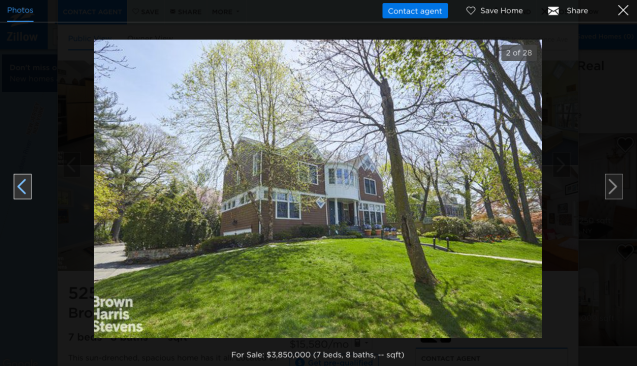 The 'save' button, with a heart, appears at the upper right in a Zillow listing.