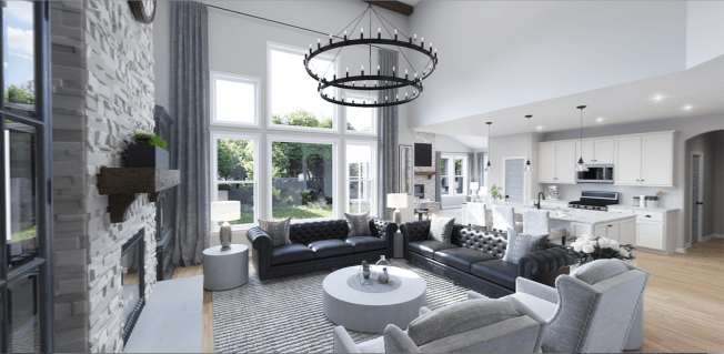 Fischer Homes Leland model interior.