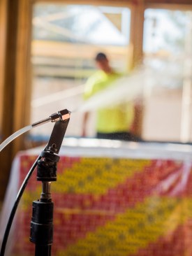 A new technology from duct-sealing company AeroBarrier pares down the process of sealing a building envelope to a single step.