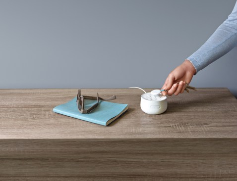 Homeowners can control the Nest alarm system by tapping Nest Tag onto Nest Guard.