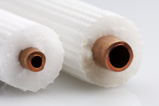 Insulated hot water pipes save energy and water. (Photo: Shutterstock by pedrosala)