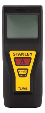 Stanley's TLM65 Laser Distance Measurer is lightweight and compact and features easy two-button operation.