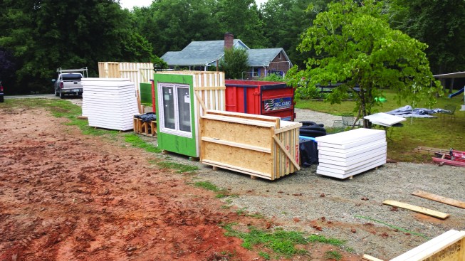 Delivery IncludedParts are delivered to the site. The package includes super–energy-efficient tilt-turn windows from Ireland but omits conventional materials, such as floor framing and roof trusses, which can be sourced locally. “All we do is the specialized Passive House stuff,” Cohen says. “Everything you can buy off the shelf, you buy off the shelf.” The system, he adds, is “modular, repeatable, standardized, and simple. And there’s no special training required.”