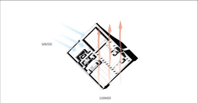 The tower provides passive ventilation to the entire structure. 