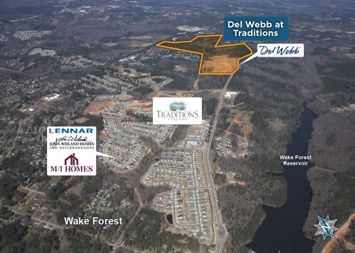 Suncrest delivered the first 90 lots at the Del Webb at Traditions community in Wake Forest, N.C. last year.