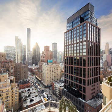 The Sutton in New York, which includes subsidized “middle-income” apartments built as part of a controversial zoning program