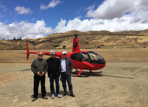 (Left) Gene Wark, Director of Land Development, Foremost Companies, yours truly, and Steve Cameron, president of Foremost on site at Terramor.