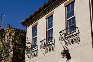 Rustic ironwork.