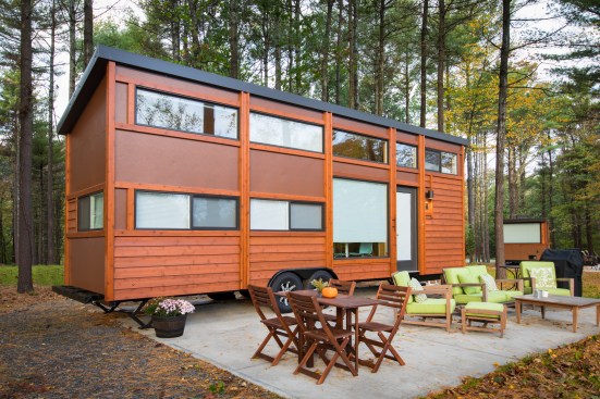 Think BIG! A Tiny House Resort in South Cairo, N.Y. is debuting four more luxury tiny home designs by Wisconsin-based tiny home builder ESCAPE Homes -- the Vista, One, Traveler XL, and Vintage XL. 