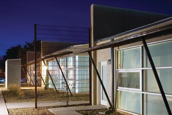 Each unit opens onto a small private yard.

