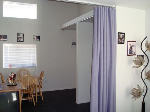 The interiors are simple, reflecting the project's modest budget.

