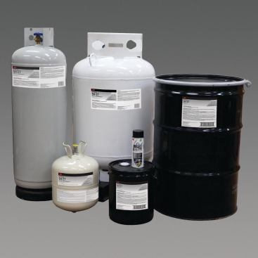 3M. The company’s Hi-Strength 94 ET Spray Adhesive is a high-strength, high-tack spray adhesive with high solids for increased coverage. It has 10.7 g/L VOC content and is Greenguard Children & Schools certified. It is sold in aerosol cans, canisters, 5-gallon pails, and steel drums (reducing container waste). The company has a handful of other Greenguard Children & Schools-certified spray adhesives. 800.362.3550. www.3m.com.