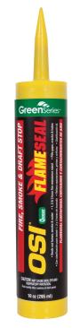 Henkel OSI Green Series. OSI Green Series FlameSeal Fire, Smoke & Draft Stop Sealant is the only Greenguard Children & Schools-certified sealant to control the spread of fire. This nonhazardous, one-part latex and vinyl acetate-based sealant has a VOC content of 33 g/L, is designed to service penetrations and joints in fire separations and firewalls, and controls fire, smoke, fumes, and water for up to four hours at temperatures up to 1,850 degrees Fahrenheit. The Henkel OSI Green Series line includes a number of low-VOC content and Greenguard Children & Schools-certified adhesives, caulks, and sealants. 800.624.7767. www.greenseries.com.
