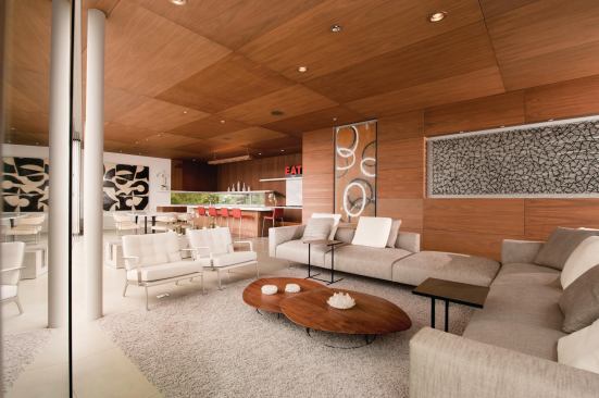 "Whatever you see from the living spaces we wanted to make look as little like a kitchen as possible," says architect Taal Safdie.