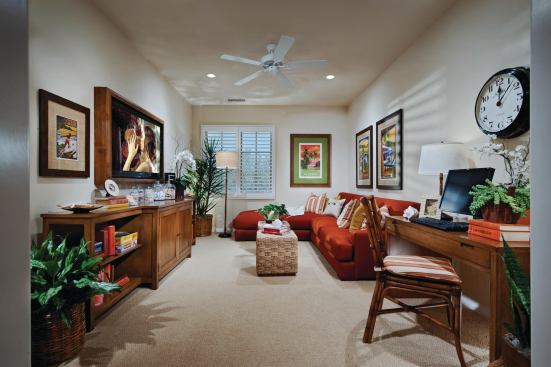 An upstairs loft can be a family retreat from life in the great room or morphed into another bedroom.