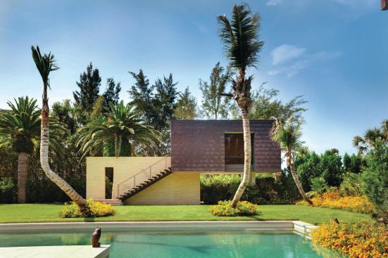A quick glance at this Florida beach house from the pool could make a new-comer think he has had to many mojitos.