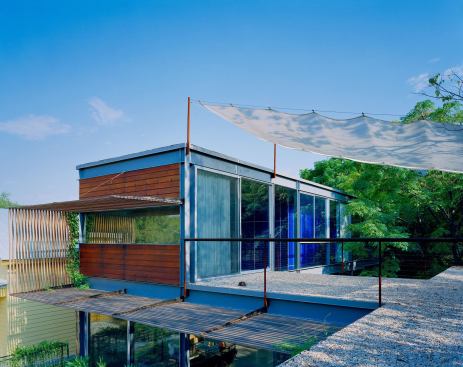 Thomas Bercy says the Annie House shows how the firm incorporates all of their cultural backgrounds and influences, such as the Moorish tradition of having roof decks with tent-like shading.