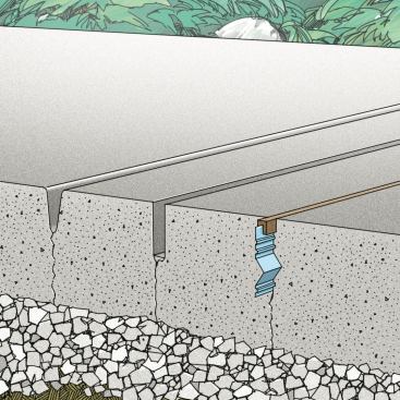 Avoid It The goal, since all concrete cracks, is to provide a planned place for that to happen, called a contraction joint. Parameters include: spacing of 8 feet or less in each 90-degree direction; create while the concrete is still green—within 12 hours of placement; depth of one-quarter to one-third the slab’s depth. Three types include: saw cut; tooled joint; and proprietary joint strip. Adjustments, such as a low water/cement ratio, can be made to the concrete mix to limit shrinkage and, in turn, cracking.