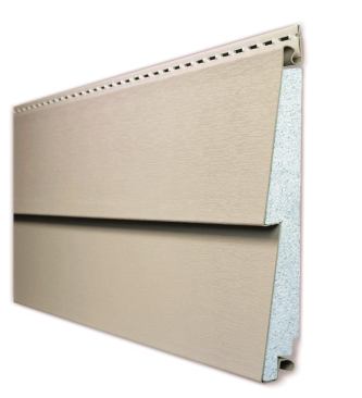 The manufacturer’s Prodigy insulated vinyl siding features high-density EPS foam insulation measuring 1.5 inches thick for improved thermal performance. As a result of the lamination, the product offers R-values up to 3.5, which increases the thermal performance and sound deadening properties of the home. It comes in three profiles and 21 colors. Alside. 800-922-6009. www.alside.com. Circle no. 11.

