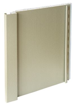 The manufacturer has added insulated board and batten siding to its CedarBoards traditional shiplap product line. With a rustic cedar look, the panel has an alternating wide 10-inch board and 2-inch batten, and a ½ inch of expanded polystyrene insulation laminated to the back. The product comes in 10-foot lengths and 12 colors. CertainTeed. 800-233-8990. www.certainteed.com. Circle no. 12.

