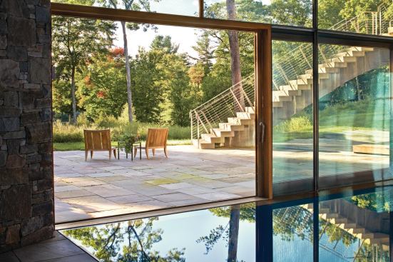 A view to the outdoors from the Hillside House.