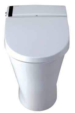 Royal Flush&nbsp; Satis is an eco-friendly toilet for small spaces. Features include a fully automatic flush, lighting, music, slow-close and heated seat, deodorizer, and warm air dryer. The unit flushes with 1.32 gallons of water or 0.92 gallons, and measures 25 inches deep from front-to-rear with an integrated tankless design. 
INAX U.S.A. 877-700-4629.&nbsp;
www.inax-usa.com.&nbsp; &nbsp;