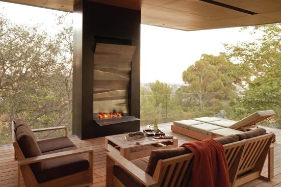 Last year, a survey by the American Society of Landscape Architects ranked an outdoor fireplace as second only to a cooking area on the list of most-requested outdoor features for a home. This one, in a LEED Platinum Home, is both warming and striking, thanks to its sculptural flue. 


Sycamore House, Los Angeles. Architect: Kovac Architects, Los Angeles; Builder: 44 West Construction, Topanga, Calif.