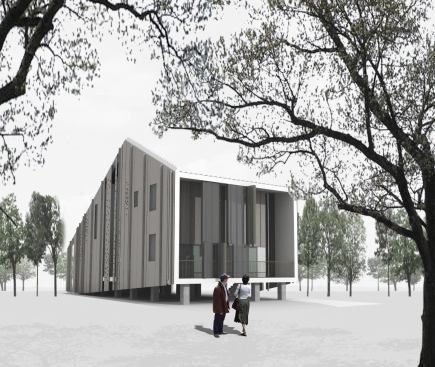 2013 RADA / On the Boards / Merit Award: Make It Right, New Orleans / Brooks + Scarpa Architects (Duplex Prototype)