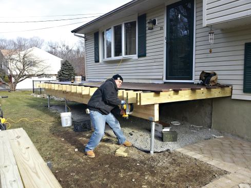 A typical helical pier foundation has greater bearing capacity than one with concrete piers, and installs with little disturbance to the landscape.