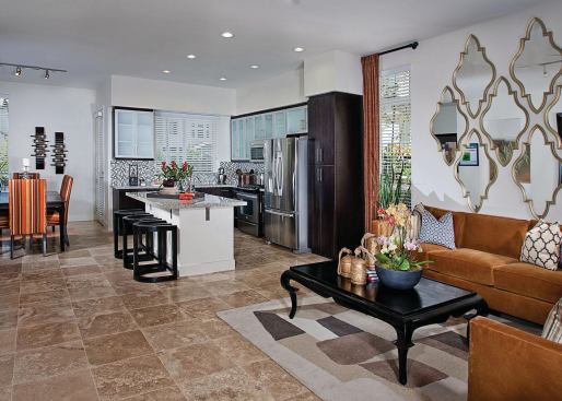 Low-VOC paints and flooring were used throughout each unit.
