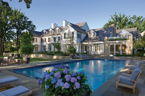 Robert A.M. Stern Architects designed this Bulley & Andrews-built house outside Chicago.