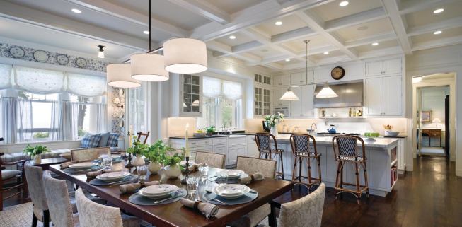 The home's breakfast area and kitchen showcase Bulley & Andrews' attention to detail.