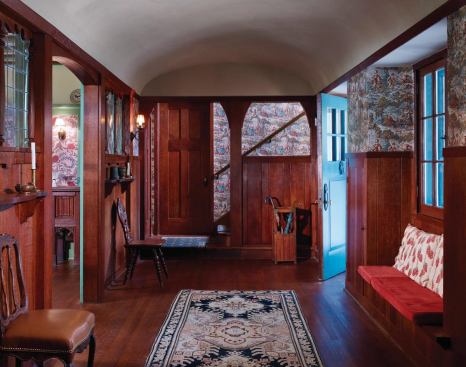 The front hallway at Ragdale.