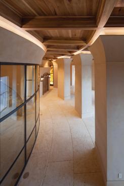 Penthouse hall. Architect: Webber Studios, Austin, Texas