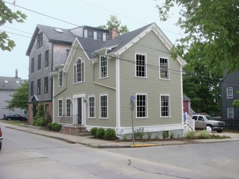 The house is located in a historic, high-density residential area of Newport, R.I., within walking distance to stores, parks, schools, and restaurants.