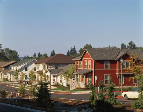 All units in phase 7 of the Salishan mixed-income community are slab-on-grade and have R-15 rigid insulation in the foundation.