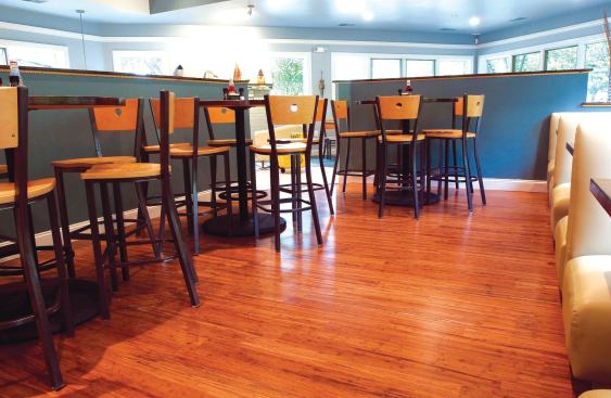 AMBIENT BAMBOO FLOORS. This company produces FSC-certified and LEED-qualified solid, strand woven, and engineered flooring, including a five-ply bamboo/poplar/high-density-fiberboard laminate that offers superior dimensional stability. Solvent-free finishes and adhesives used in manufacture exceed OSHA, European E1 and E0, and CARB guidelines, and 100% formaldehyde-free products are available on special order. Product manufacturing also meets ISO 14001 and 9001 standards for environmental management and quality control. 866.710.7070. www.ambientbamboo.com. 