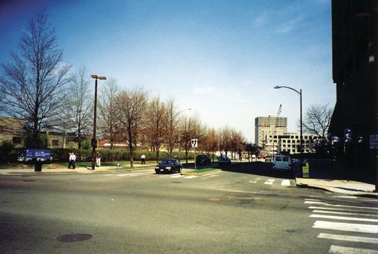 A view of East Cambridge, Mass., where Goody Clancy is working on a redevelopment scheme that will unlock the potential for connections between MIT, Kendall Square, North Point, and residential neighborhoods by breaking down unworkable mega-blocks, increasing density, and creating access to the Charles River.


