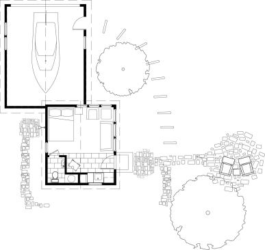 Cable Lake Guest House plan (after), Cable, Wis.
