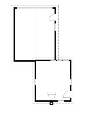 Cable Lake Guest House plan (before), Cable, Wis.