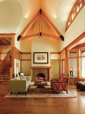 The inspiration for this home is English Arts & Crafts from the early 20th century. 