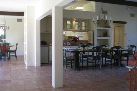The original interior walls were sheetrock made to resemble adobe.