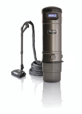 Dust Bowl An Electrolux central vacuum system will help keep things clean and dust free. The setup is powered by a Model 3700 power unit with a sealed suction system and a 4-gallon dirt bucket. It also includes a Model Q Power Team hose and handle, an electric power brush, cleaning tools, and VacPans installed in various areas. www.beamvac.com/usa.