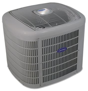 Cool Off The home features Carrier's Infinity Series heat pump. A 19-SEER two-stage unit, the product uses environmentally friendly Puron refrigerant for cooling and operates at 69 decibels. It can be paired with an Infinity Series furnace to create a money-saving dual fuel system. www.residential.carrier.com.