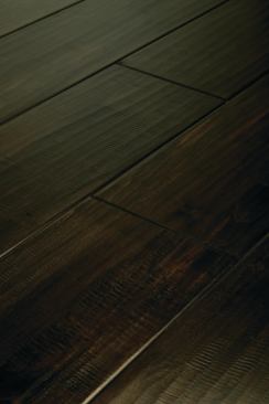 Into the Woods To give the master bedroom its own identity, the project team specified Shaw Floors' Appalachia wood floors. The product measures 3/4 inches thick and comes in random lengths. Chosen in the company's Moran Point color, the floor has a handscraped look. www.shawfloors.com.