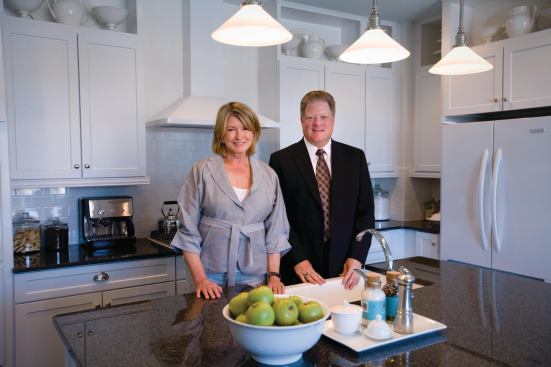 Thinking Green Martha Stewart, founder of MSLO, and Jeffrey Mezger, president and CEO of KB Home, at KB Home's Martha Stewart community at Stapleton, in Denver.
