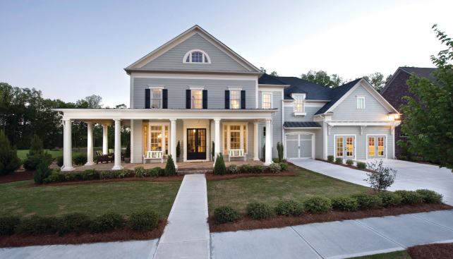 Matter of Emphasis Each workout project deals from a marketing strength—downtown views in the case of Paces View, stately Souther elevations at Braeburn, and extravagant kitchens for empty-nesters at The Gates on Woodlawn.